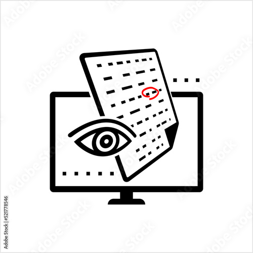 Proofreading Icon, Editing, Correction, Delete, Error In Print Or Electronic Document