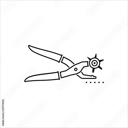 Leather Punch Tool Icon, Hole Punch Icon