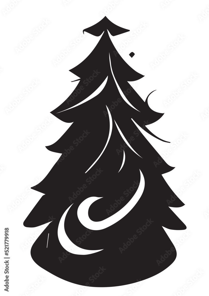 Fototapeta premium Christmas Tree Illustration
