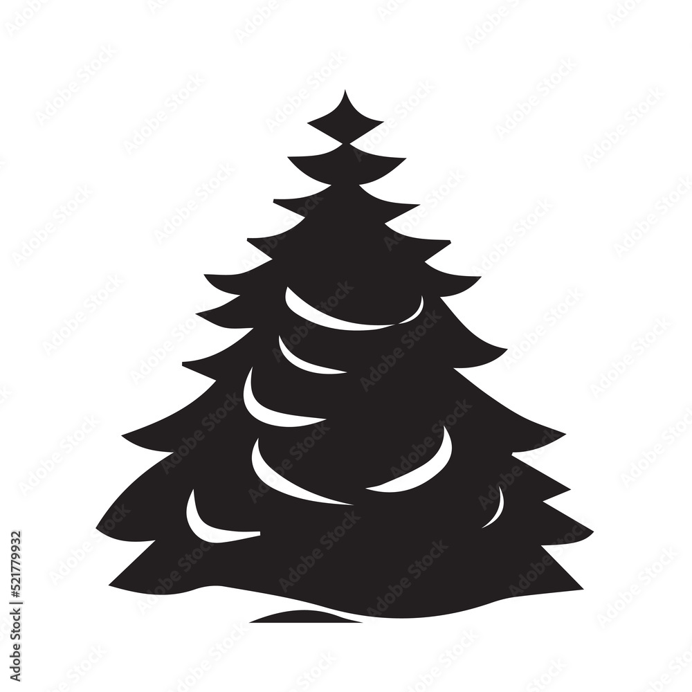 Obraz premium Christmas Tree Illustration