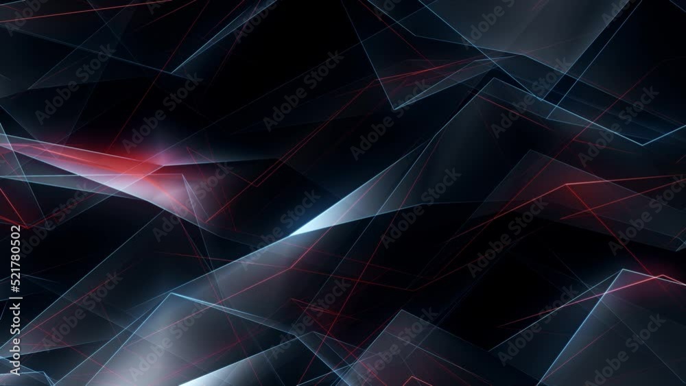 Abstract Red and Blue Glowing Edges Background Loop Abstract Red and Blue Glowing Edges Background Loop