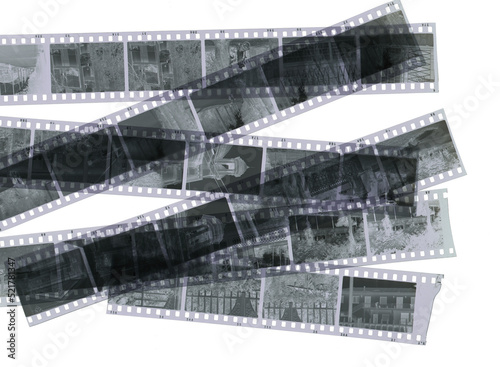 stack of old negative photographic films © dp3010