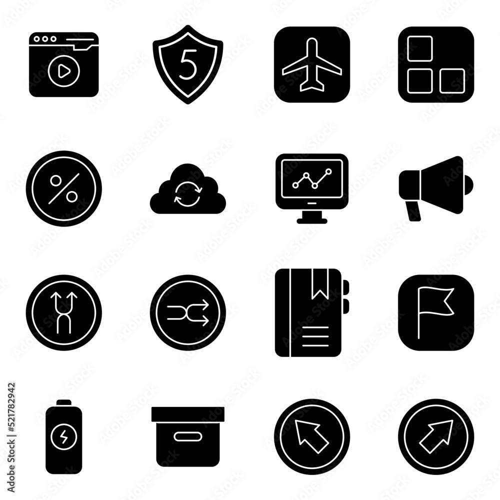 Pack of Business Solid Icons
Pack of Business Solid Icons