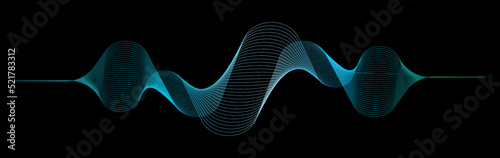 equalizer wave on black background	