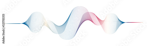 equalizer wave on white background