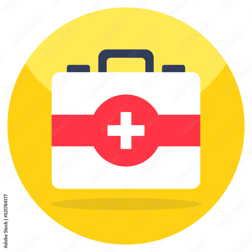 Vector design of first aid kit Vector design of first aid kit
