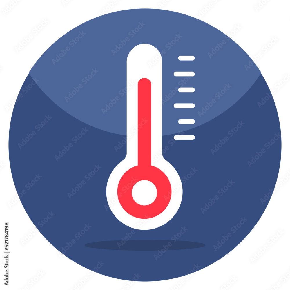An editable design icon of thermometer An editable design icon of thermometer