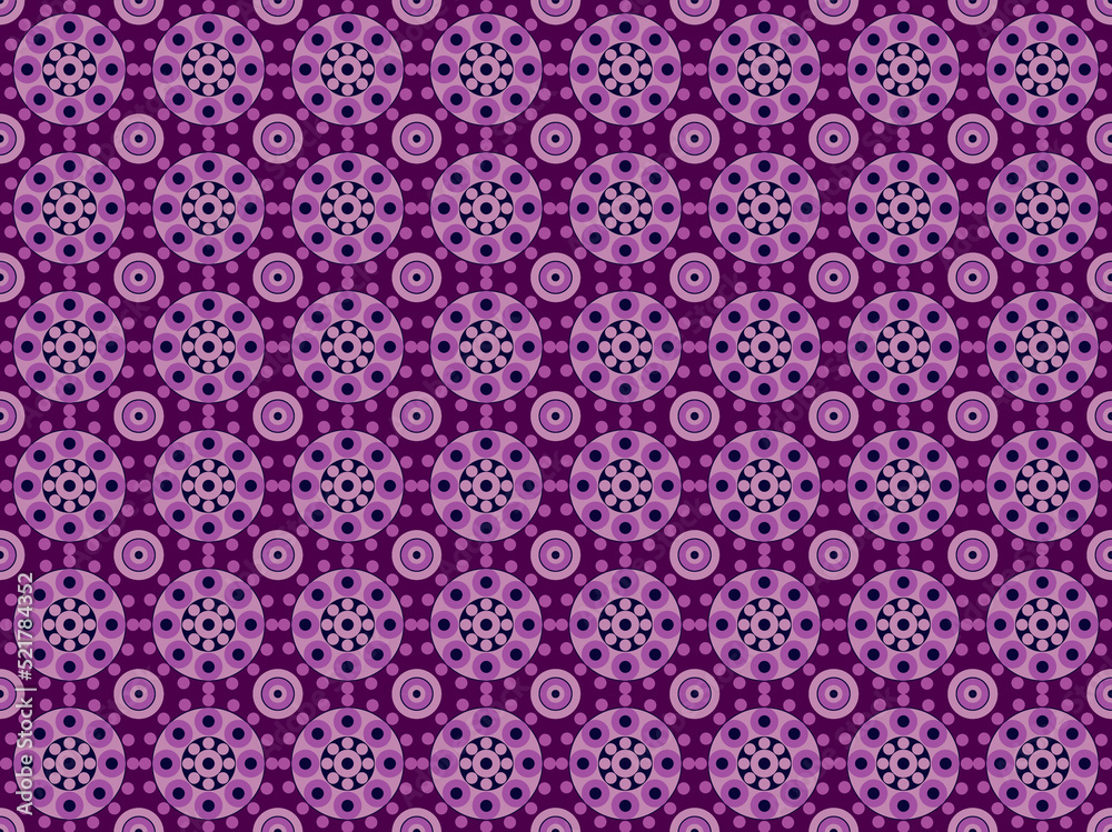purple seamless pattern floral wallpaper background design