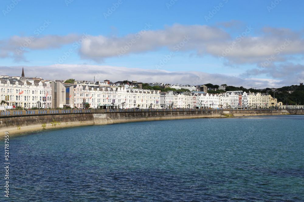 A view of Douglas, the capital of the Isle of Man, from across the bay.