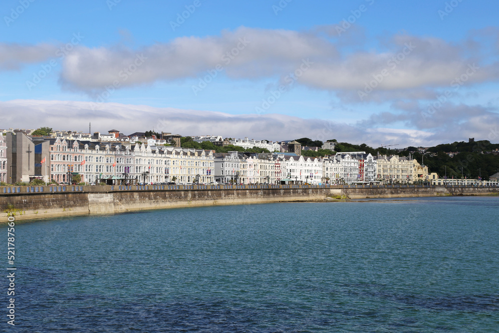 A view of Douglas, the capital of the Isle of Man, from across the bay.