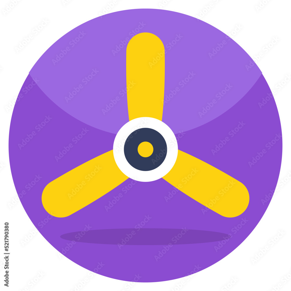 Perfect design icon of ceiling fan Perfect design icon of ceiling fan