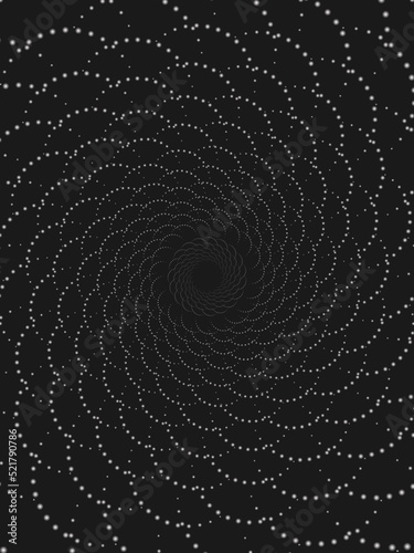 black and white spiral abstract background 