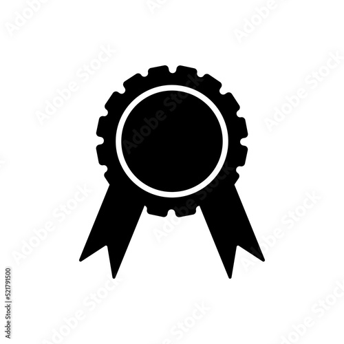 Blank medal icon. Vector isolated on white background.