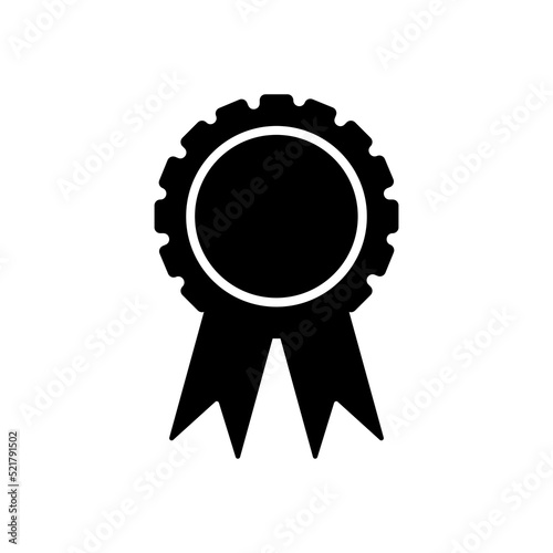 Blank medal icon. Vector isolated on white background.