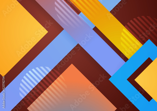 Wallpaper Mural Colorful abstract background dynamic textured geometric element. Modern gradient light vector illustration. Torontodigital.ca