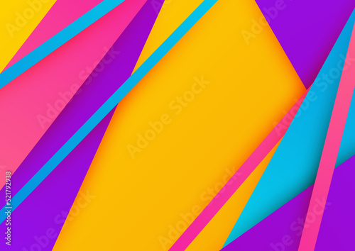 Colourful abstract background. Geometric shapes vector technology background  for design brochure  website  flyer. Geometric shapes wallpaper for poster  certificate  presentation  landing page