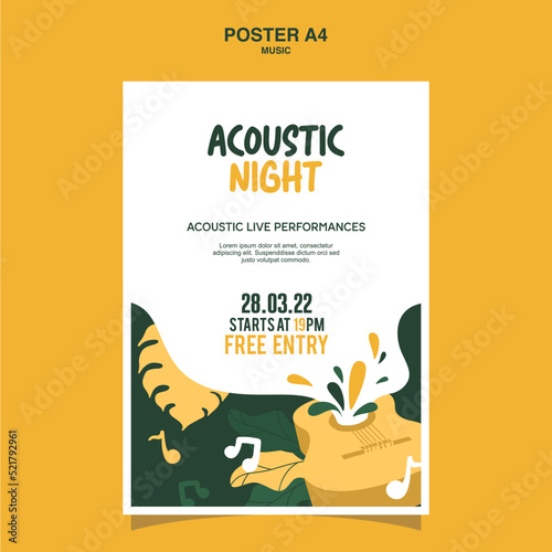 music festival poster vector