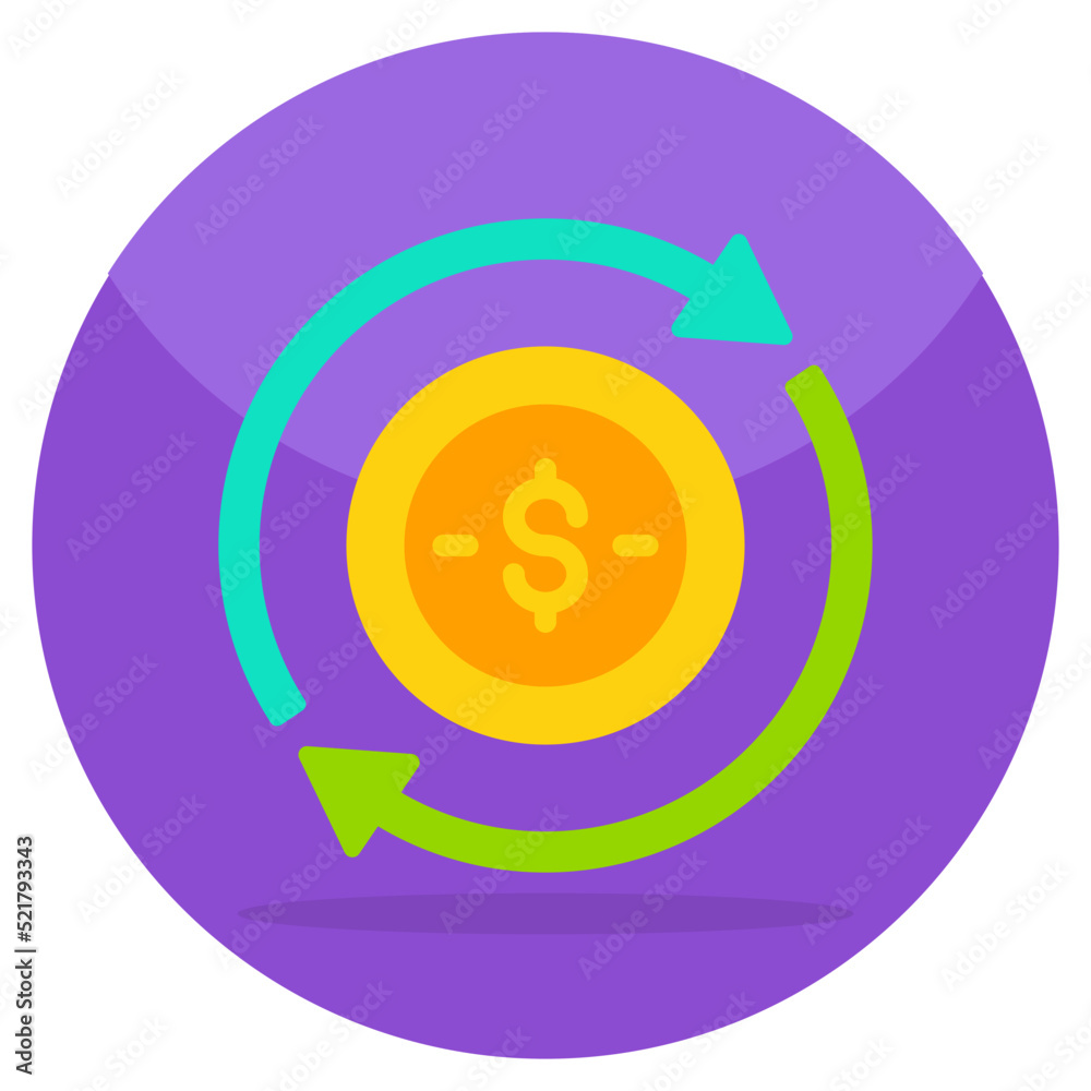Trendy vector design of financial rotation Trendy vector design of financial rotation