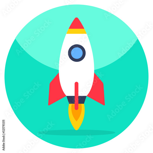 An icon design of startup 