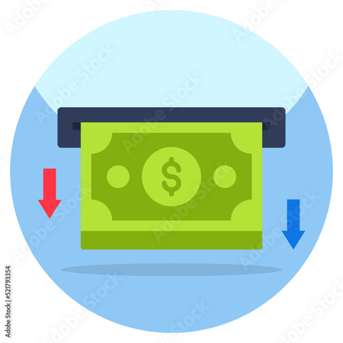 Perfect design icon of money withdrawal