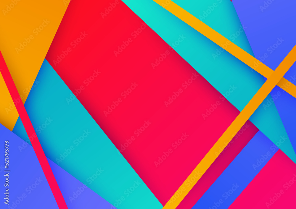 Obraz premium Artistic colorful frame with different elements over dark, vector abstract background art style bright shiny colors, geometric design.