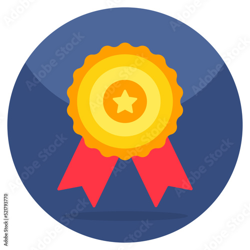 Creative design icon of quality badge 