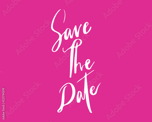 Save The Date Lettering
