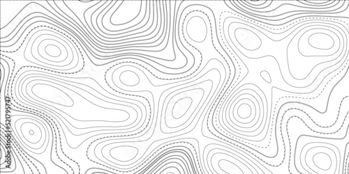 Abstract background with vector illustration of topographic line contour map, black-white design, Luxury black abstract line art, Topographic background and texture .Minimalistic wave concept.