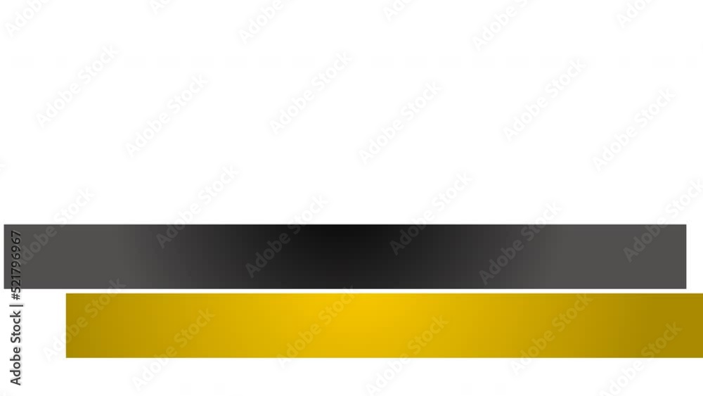 Simple yellow and black colored on-off animating lower third title animation in 4K 60fps. Simple yellow and black colored on-off animating lower third title animation in 4K 60fps.