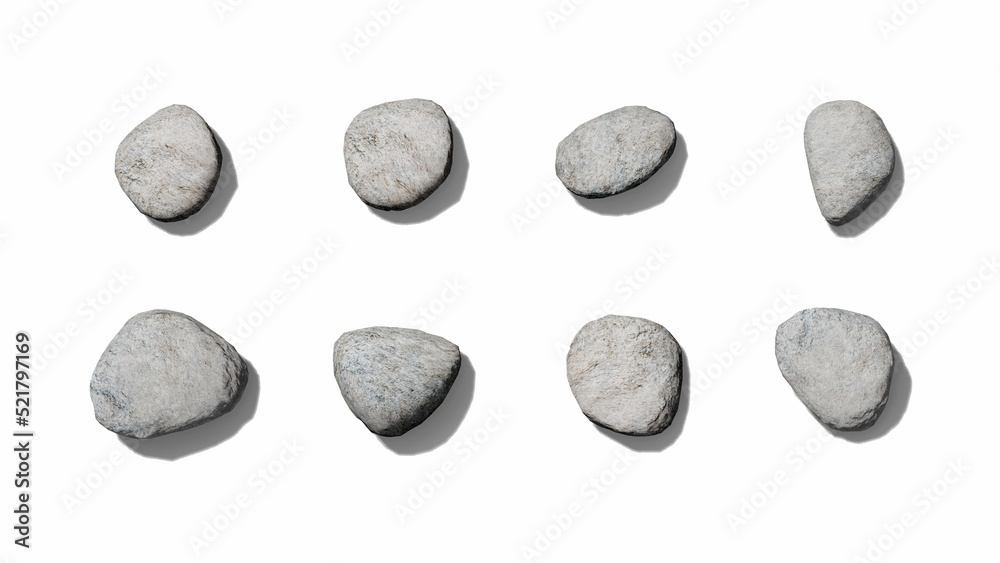 Top View 3D stone isolated on white background Use for visualization in architectural design or garden
decorate Top View 3D stone isolated on white background Use for visualization in architectural design or garden
decorate