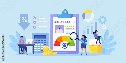 Leinwand Poster Credit score, rating