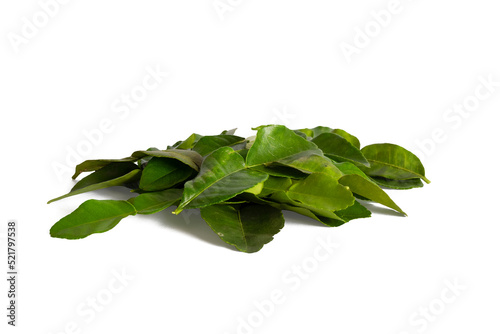 kaffir lime isolated on a white background
