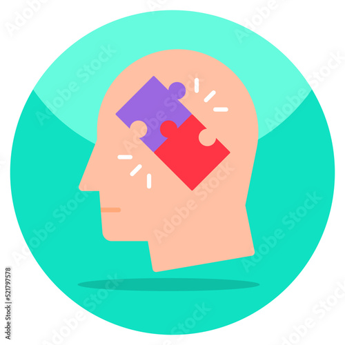 Creative design icon of problem solving 