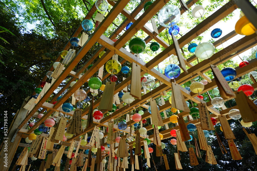 Naklejka premium 日本の夏の風鈴