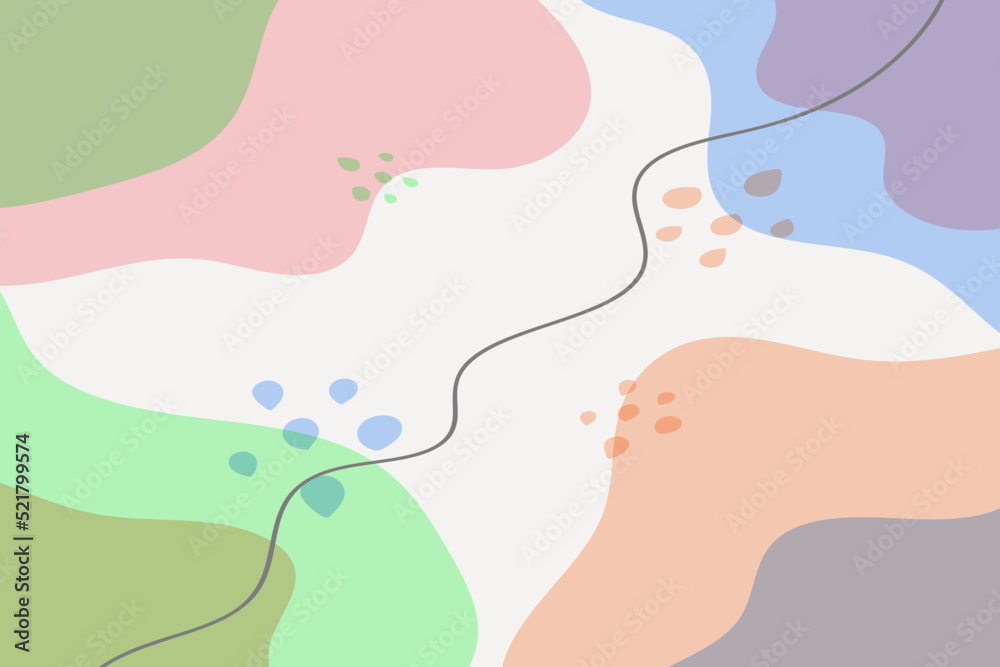Doodle objects pastel color. Hand drawn abstract shapes. Trendy modern illustration. Doodle objects pastel color. Hand drawn abstract shapes. Trendy modern illustration.