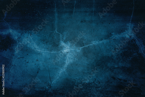 Blue concrete background, Dark blue grunge vintage marble texture. Blue wall texture for background © Background Studio