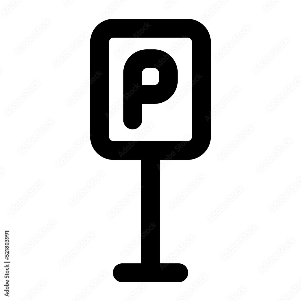park icon outline style park icon outline style