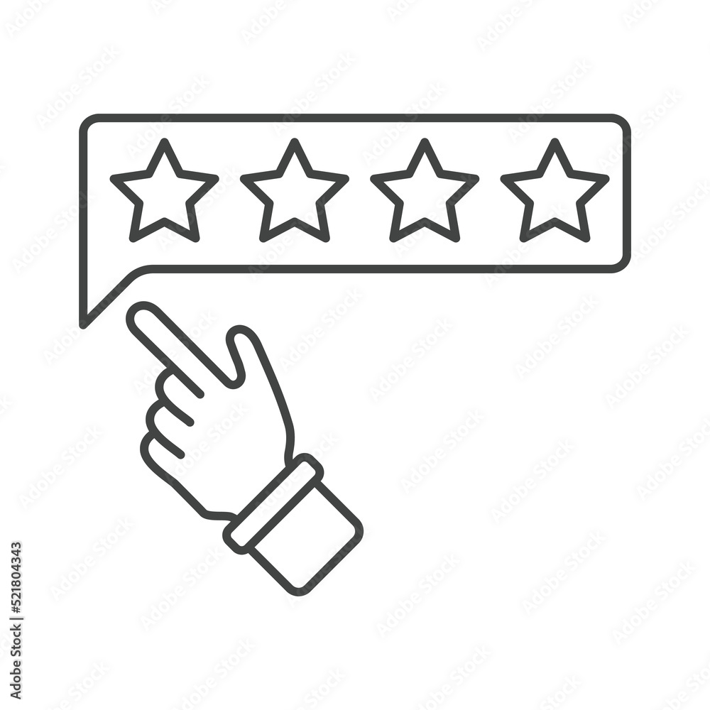 Customer review icons symbol vector elements for infographic web Customer review icons symbol vector elements for infographic web