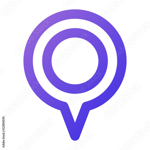 address icon outline gradient style