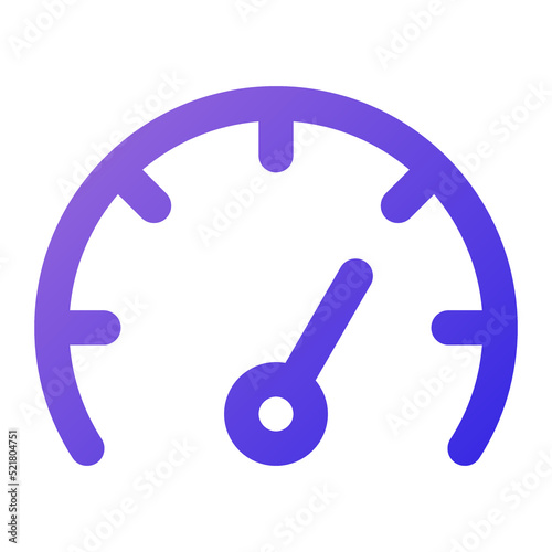 mileage icon outline gradient style