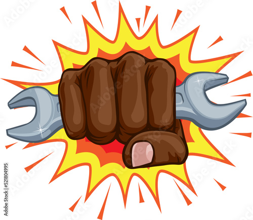 Spanner Wrench Fist Hand Ex...