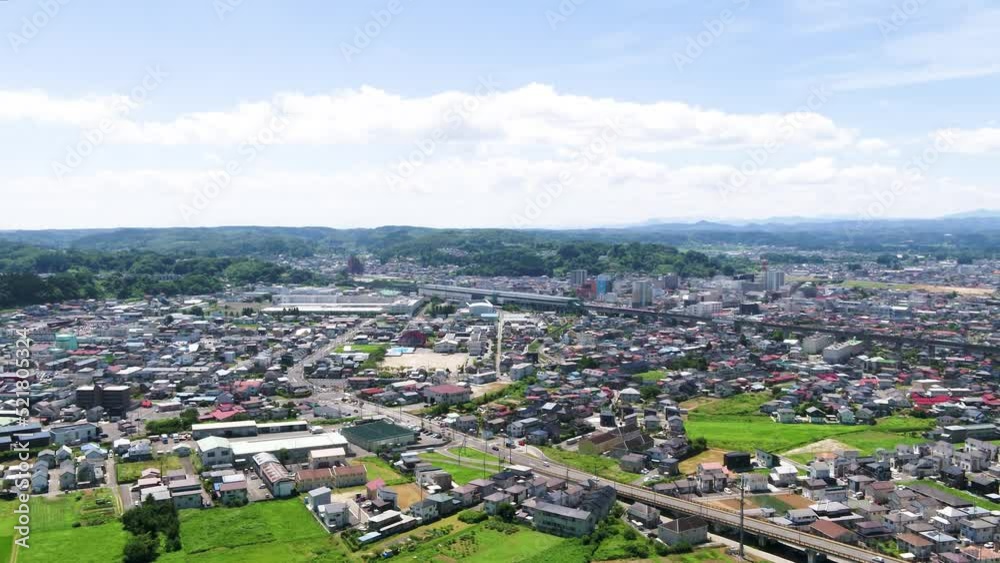 《岩手県》一関市の街並み 《岩手県》一関市の街並み