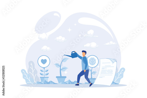 Mentoring vector illustration. Flat motivation couch persons concept. Employee education development teacher and inspiring leader knowledge.