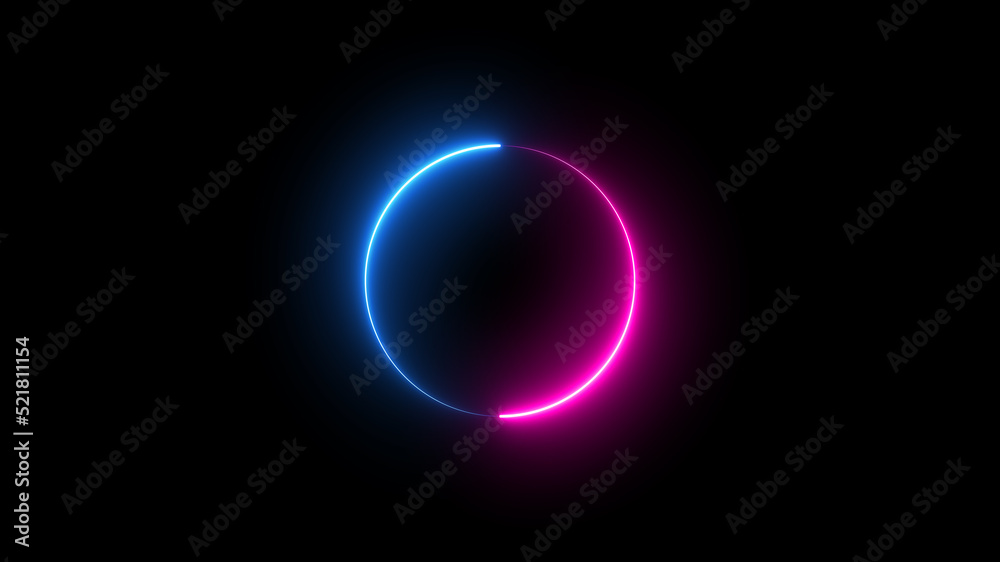 glowing loop neon animation. spin geometric rotation abstract element. light beam dynamic movement laser ring, round eclipse motion power balance space graphic blue and purple shape particle effect glowing loop neon animation. spin geometric rotation abstract element. light beam dynamic movement laser ring, round eclipse motion power balance space graphic blue and purple shape particle effect