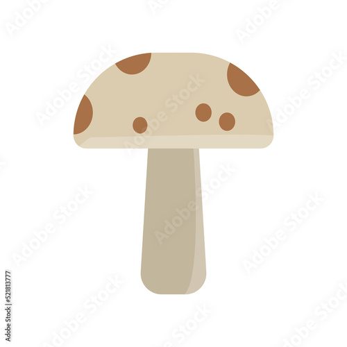 illustration of a mushroom isolated on white background fungi fungus plant agaric vector