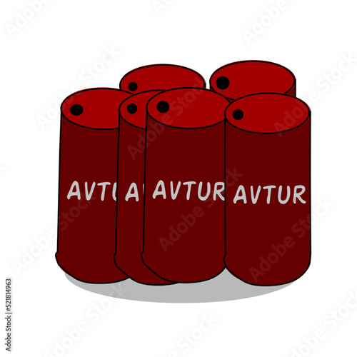 airplane fuel vector illustration