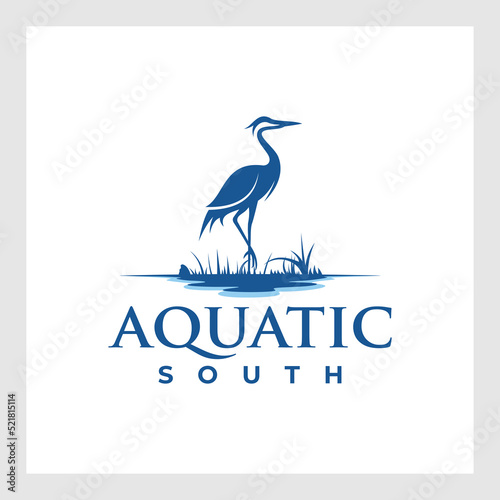 crane character logo design