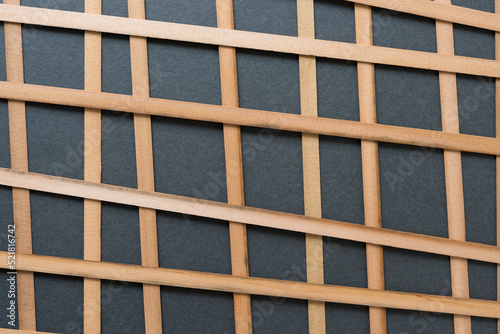 vintage cedar wood straps arranged in an irregular grid