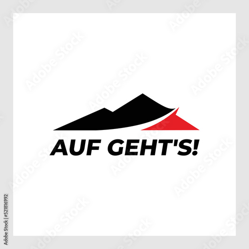mountain modern logo design
