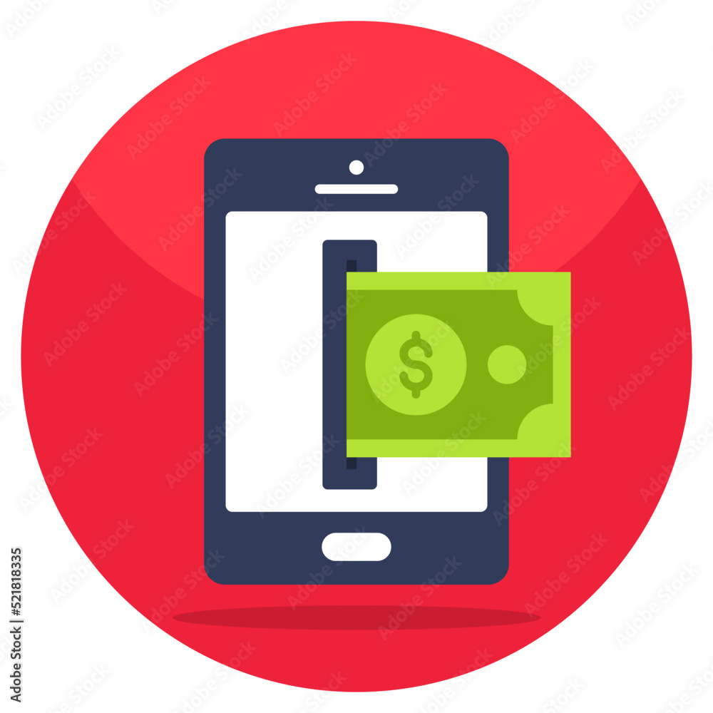 Perfect design icon of mobile payment Perfect design icon of mobile payment